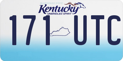 KY license plate 171UTC