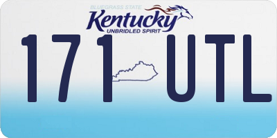 KY license plate 171UTL