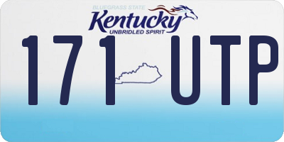KY license plate 171UTP