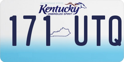 KY license plate 171UTQ