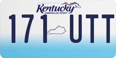 KY license plate 171UTT