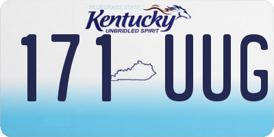 KY license plate 171UUG