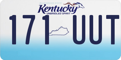 KY license plate 171UUT
