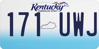KY license plate 171UWJ