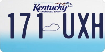 KY license plate 171UXH