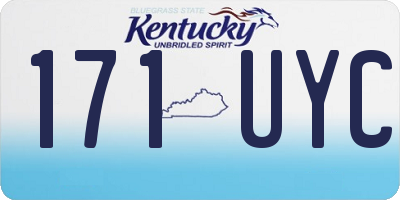KY license plate 171UYC