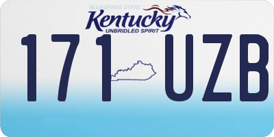 KY license plate 171UZB