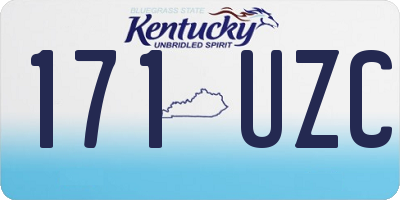 KY license plate 171UZC