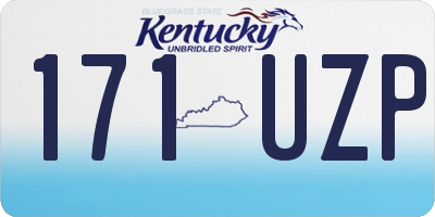 KY license plate 171UZP