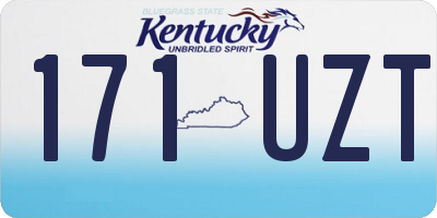 KY license plate 171UZT
