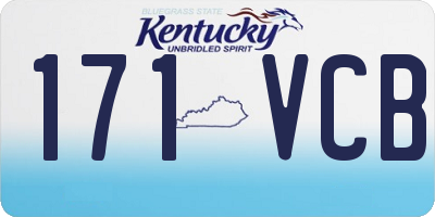 KY license plate 171VCB