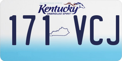 KY license plate 171VCJ