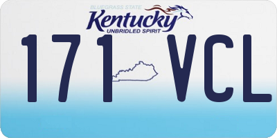 KY license plate 171VCL