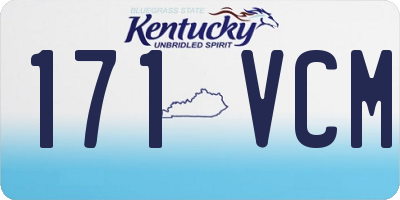 KY license plate 171VCM
