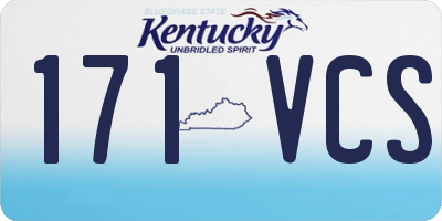 KY license plate 171VCS