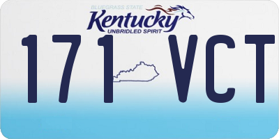 KY license plate 171VCT