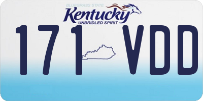 KY license plate 171VDD