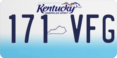 KY license plate 171VFG