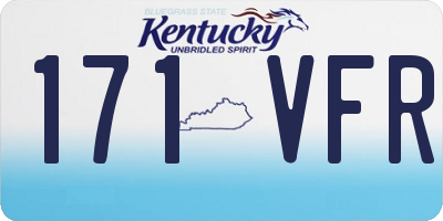 KY license plate 171VFR