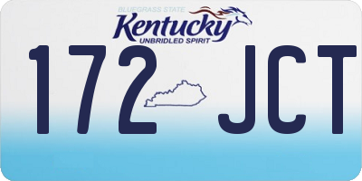 KY license plate 172JCT