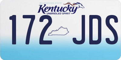KY license plate 172JDS