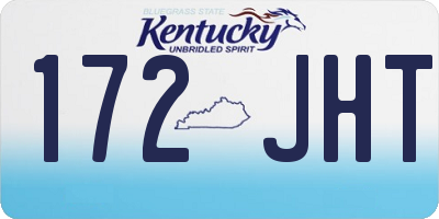 KY license plate 172JHT