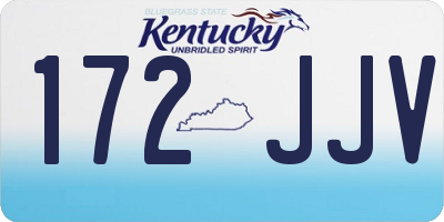 KY license plate 172JJV
