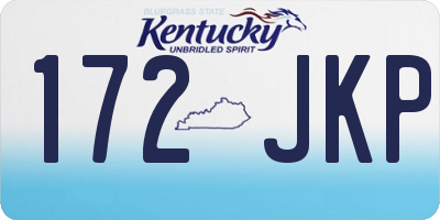 KY license plate 172JKP