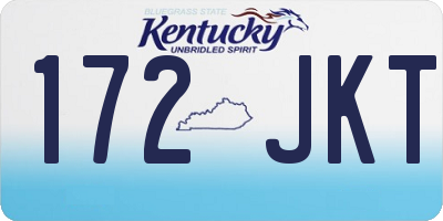 KY license plate 172JKT