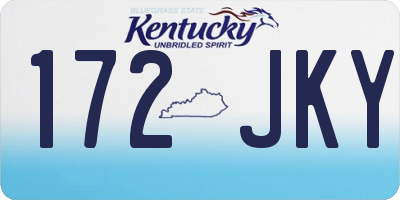 KY license plate 172JKY