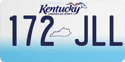 KY license plate 172JLL