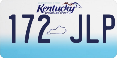 KY license plate 172JLP