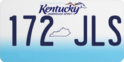 KY license plate 172JLS
