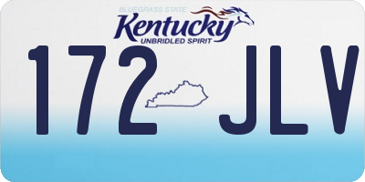 KY license plate 172JLV