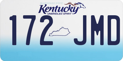 KY license plate 172JMD