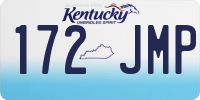 KY license plate 172JMP
