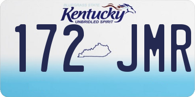 KY license plate 172JMR