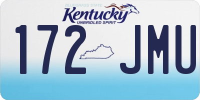 KY license plate 172JMU