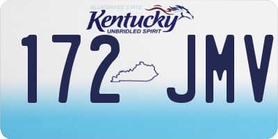 KY license plate 172JMV