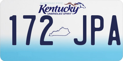 KY license plate 172JPA