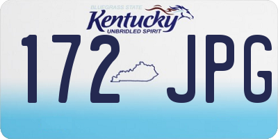 KY license plate 172JPG