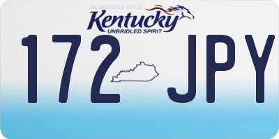 KY license plate 172JPY
