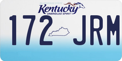 KY license plate 172JRM