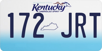 KY license plate 172JRT