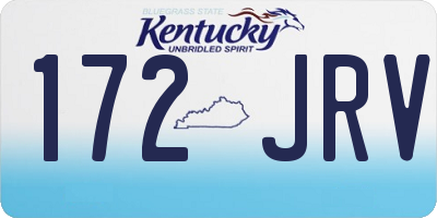 KY license plate 172JRV