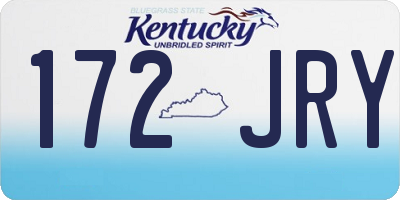 KY license plate 172JRY