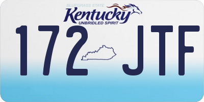 KY license plate 172JTF