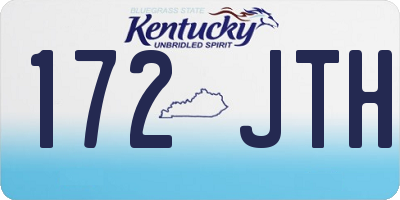 KY license plate 172JTH