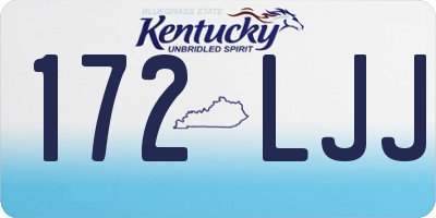 KY license plate 172LJJ