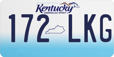 KY license plate 172LKG